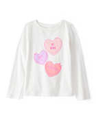 Kid Be Mine Long-Sleeve Shirt - White, image 1 of 4 slides