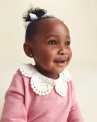 Baby Girl 2-Piece Long-Sleeve Sweater Top & Pant Set - Pink, image 4 of 7 slides