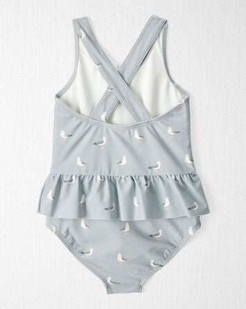 Toddler Recycled Seagull-Print Swimsuit, 