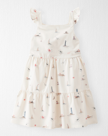 Toddler Organic Cotton Coastal-Print Dress, 