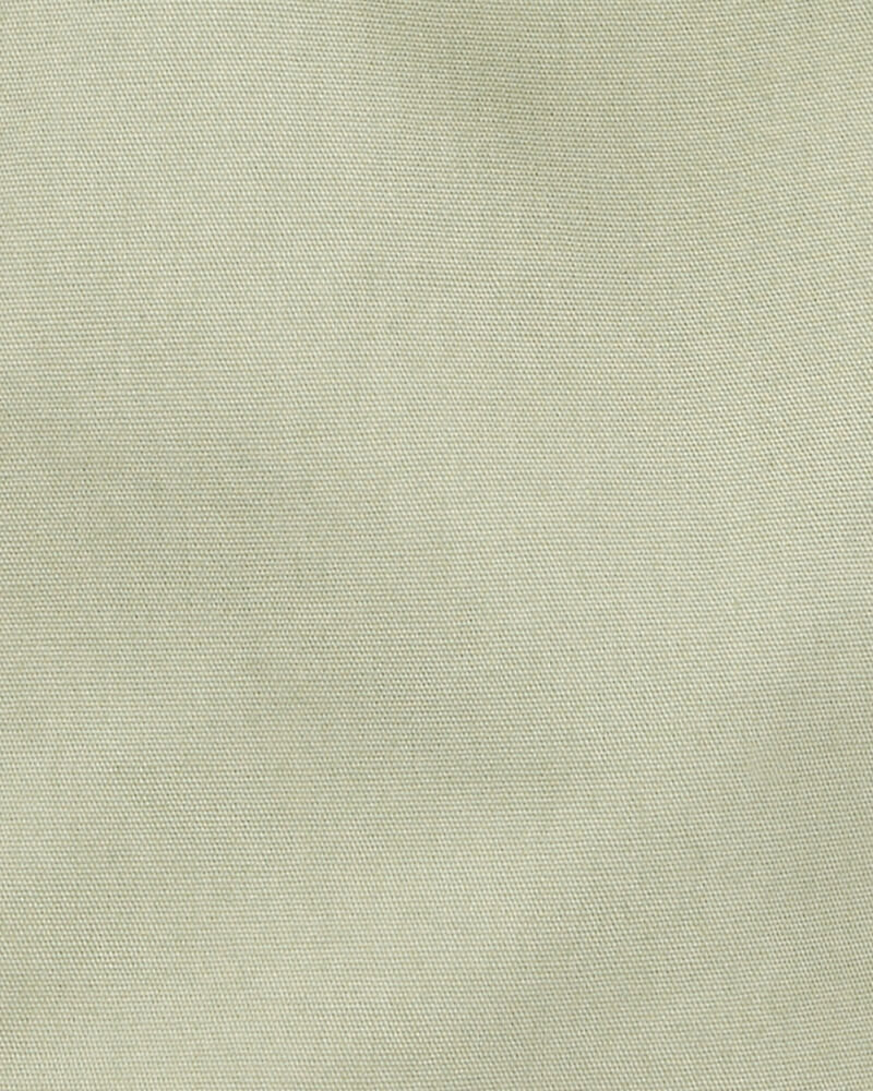 Bébé fille - Barboteuse sans manches en toile - Vert olive, image 2 sur 3 diapositives