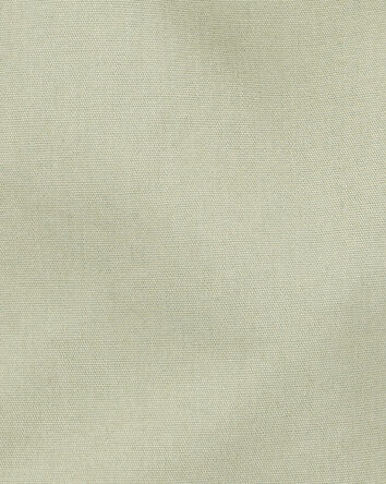 Bébé fille - Barboteuse sans manches en toile - Vert olive, 