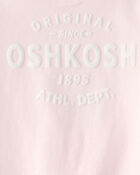 B&eacute;b&eacute; fille - T-shirt &agrave; manches courtes &agrave; imprim&eacute; logo OskKosh - Rose, image 3 sur 3 diapositives