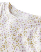Toddler Girl Organic Cotton  Pyjamas in Enchanted Floral Print, image 2 of 4 slides