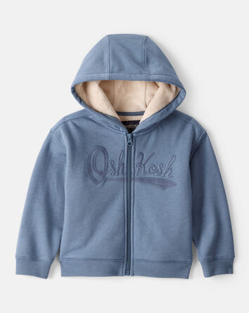 Baby Boy Hooded Zip-Up Jacket - Pink, 