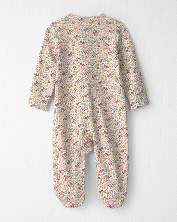 B&eacute;b&eacute; fille - Grenouill&egrave;re en coton biologique &agrave; motif Floral, 