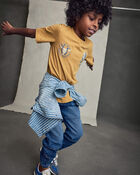 Boys OshKosh Graphic Tee - Gold, image 6 of 9 slides