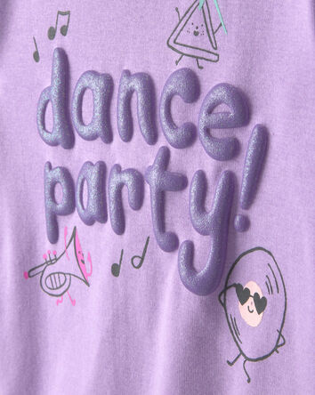 B&eacute;b&eacute; fille - Pyjama 4 pi&egrave;ces en 100&nbsp;% coton &agrave; motif de danse - Mauve/Ivoire, 