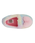 Rainbow Heart Faux Fur Loafer Slippers, image 4 of 6 slides