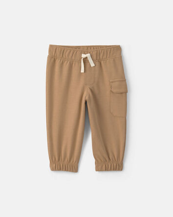 B&eacute;b&eacute; gar&ccedil;on - Ensemble 2 pi&egrave;ces cache-couche manches longues &agrave; rayures et pantalon &ndash; Cr&egrave;me/Kaki, 