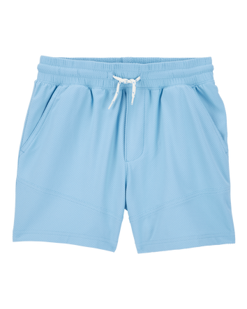 Kid Solid Woven Shorts - Blue, 