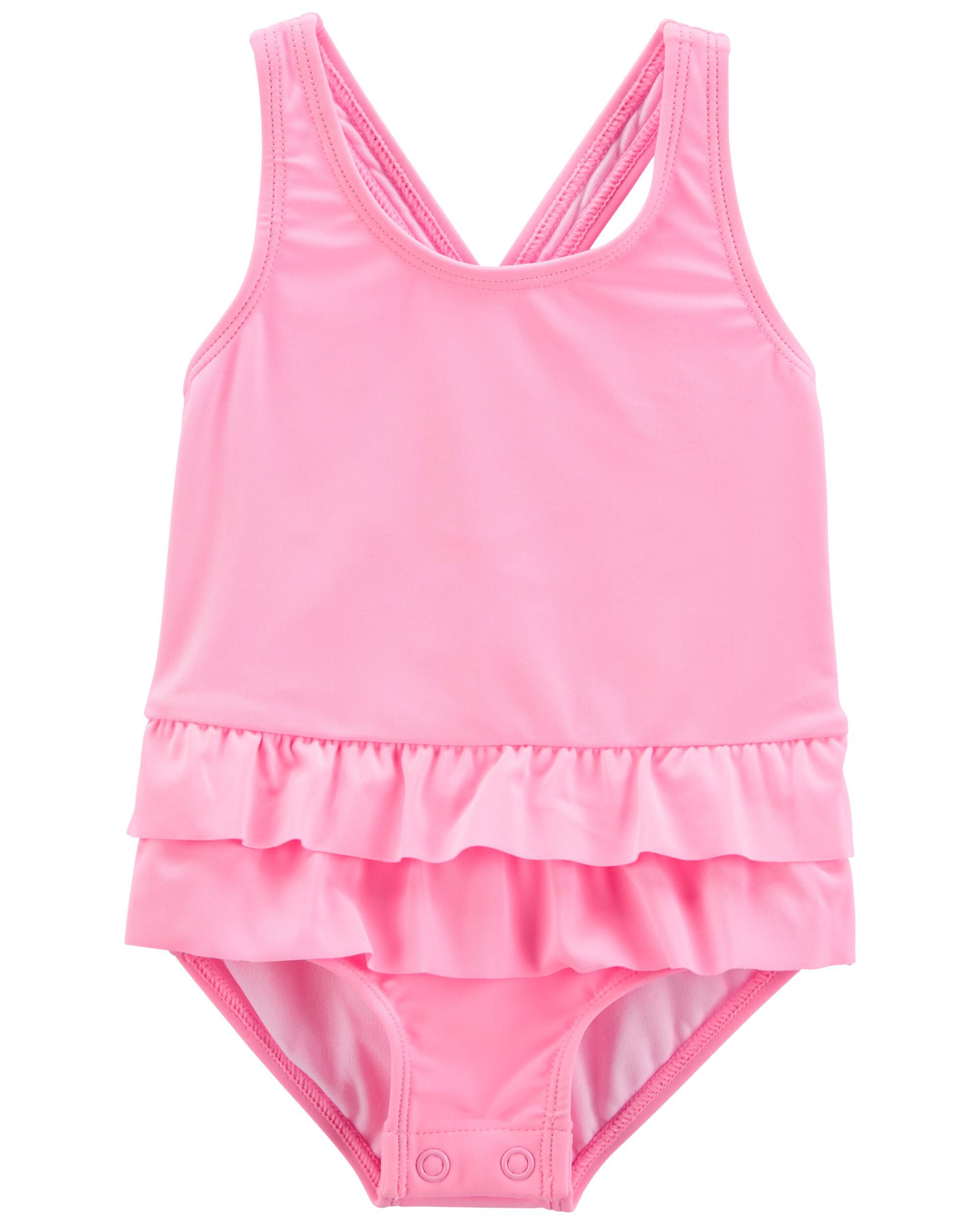 Pink best sale baby swimsuit