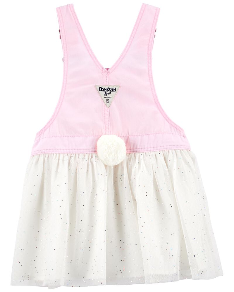 Denim Tulle Bunny Jumper Dress, image 2 of 4 slides