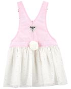 Denim Tulle Bunny Jumper Dress, image 2 of 4 slides