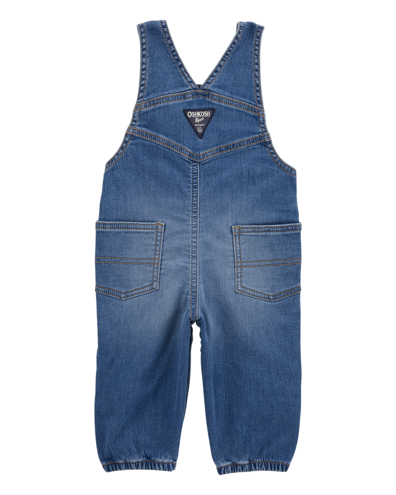B&eacute;b&eacute; - Salopette en denim doux comme le tricot - D&eacute;lav&eacute; moyen, image 2 sur 4 diapositives