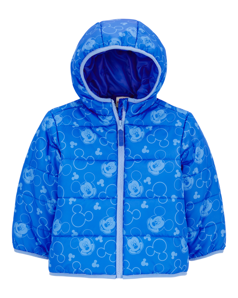 Toddler Mickey Mouse Puffer Jacket, image 1 of 3 slides