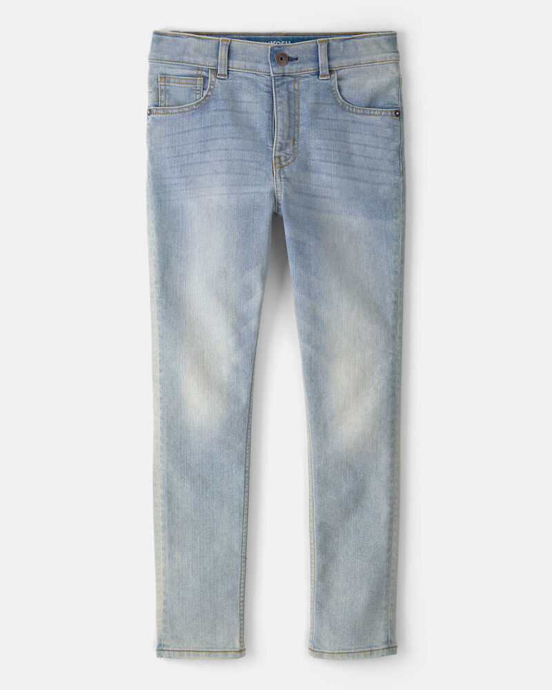 Kid Skinny Jeans In Sun Faded Light Wash, image 1 of 5 slides