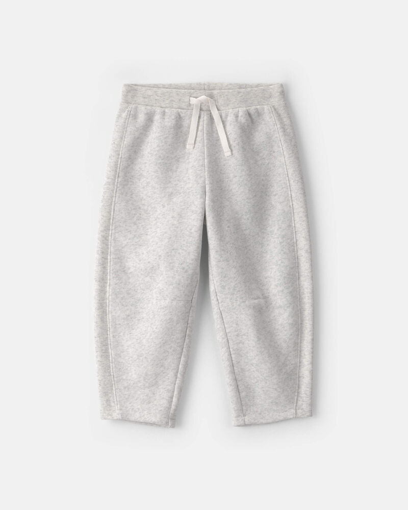 Toddler Girl Fleece Joggers - Grey, image 1 of 5 slides