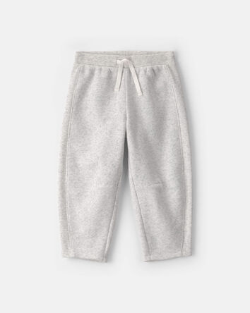 Toddler Girl Fleece Joggers - Grey, 