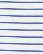 Baby Striped Short-Sleeve Tee - Navy, image 2 of 3 slides