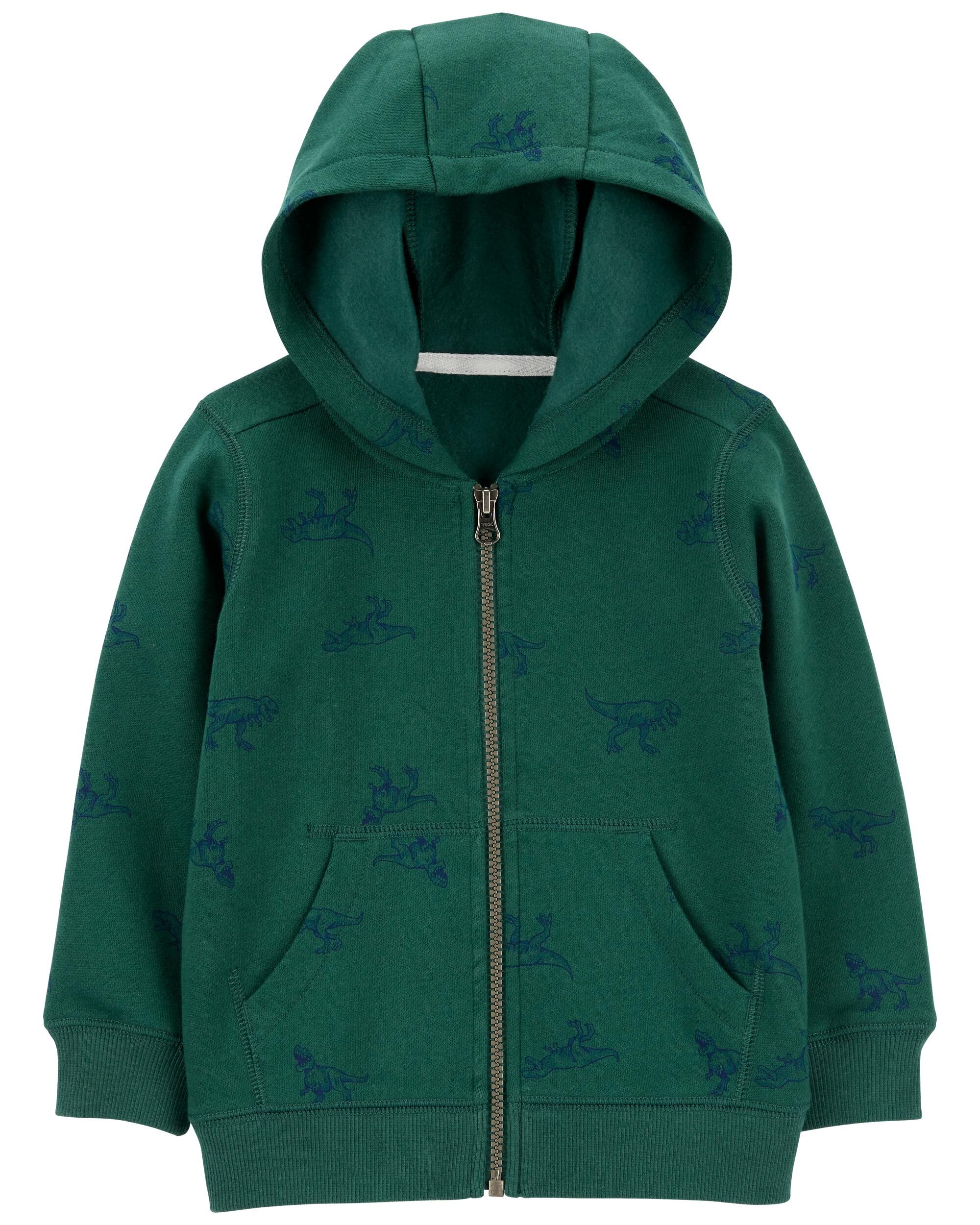 Boys green zip up hoodie 2025