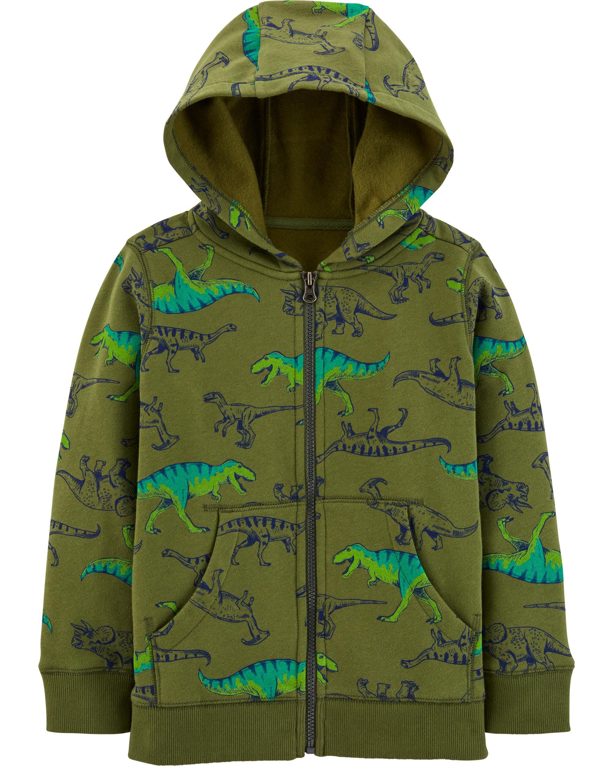 zip up fleece lined hoodie