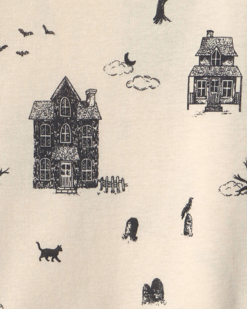 Toddler 2-Piece Organic Cotton Pajamas in Spooky Landscape, image 2 of 4 slides