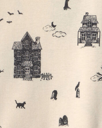 Toddler 2-Piece Organic Cotton Pajamas in Spooky Landscape, 