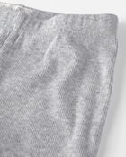 Baby Organic Cotton Rib Footed Pants, image 2 of 3 slides