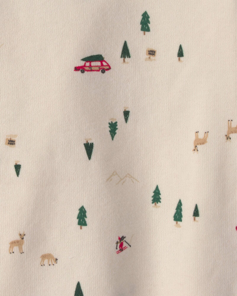 Baby Boy 2-Piece Reindeer Long-Sleeve Sweater Overall Set - Red/Cream, image 5 of 6 slides