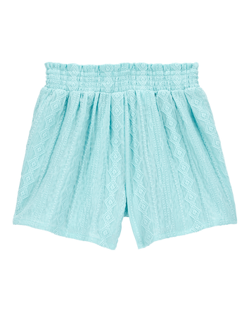 Kid Pull-On Smocked Shorts, 