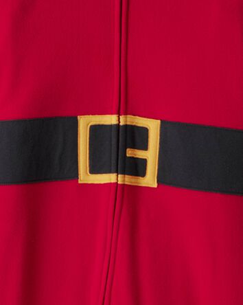 Kid Santa Loose Fit Long-Sleeve Zip-Up 1-Piece pyjamas - Red, 