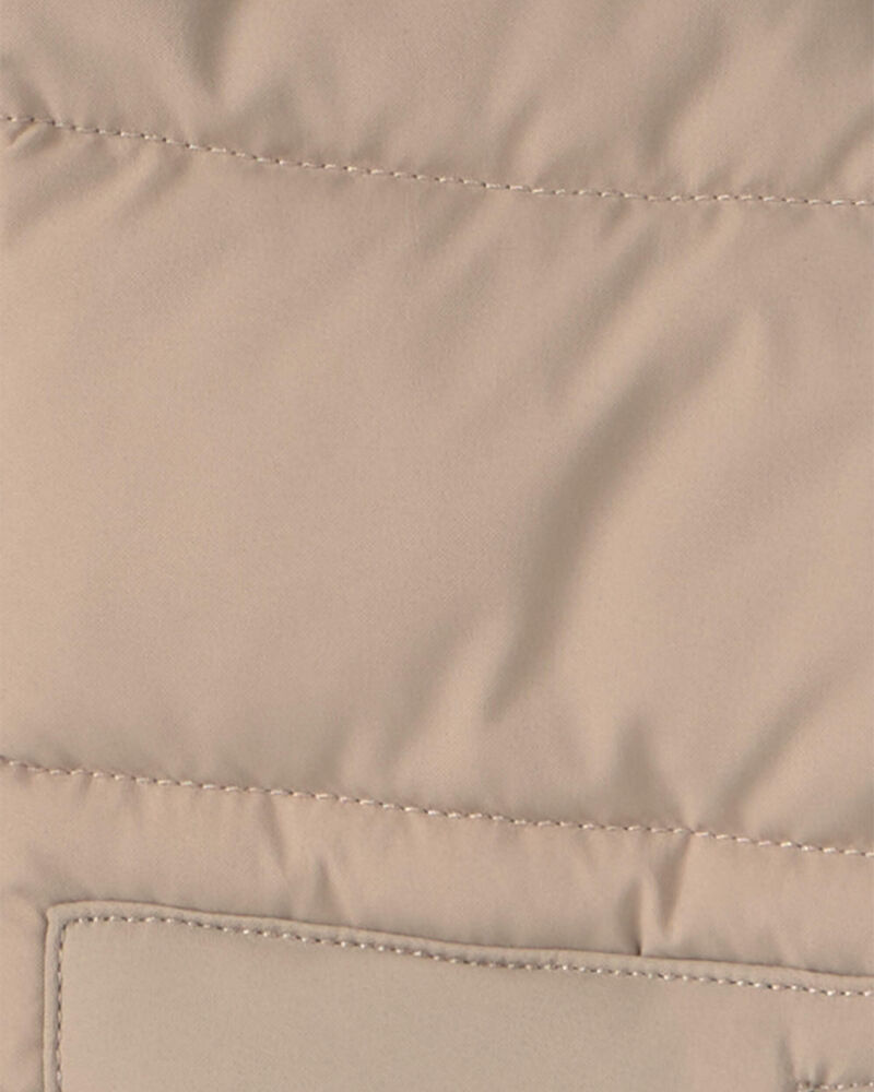 Toddler Boy Bubble Urban Jacket- Beige, image 3 of 4 slides