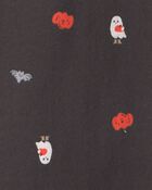 Toddler Boy Pumpkin Halloween Long-Sleeve T-Shirt - Grey, image 2 of 3 slides
