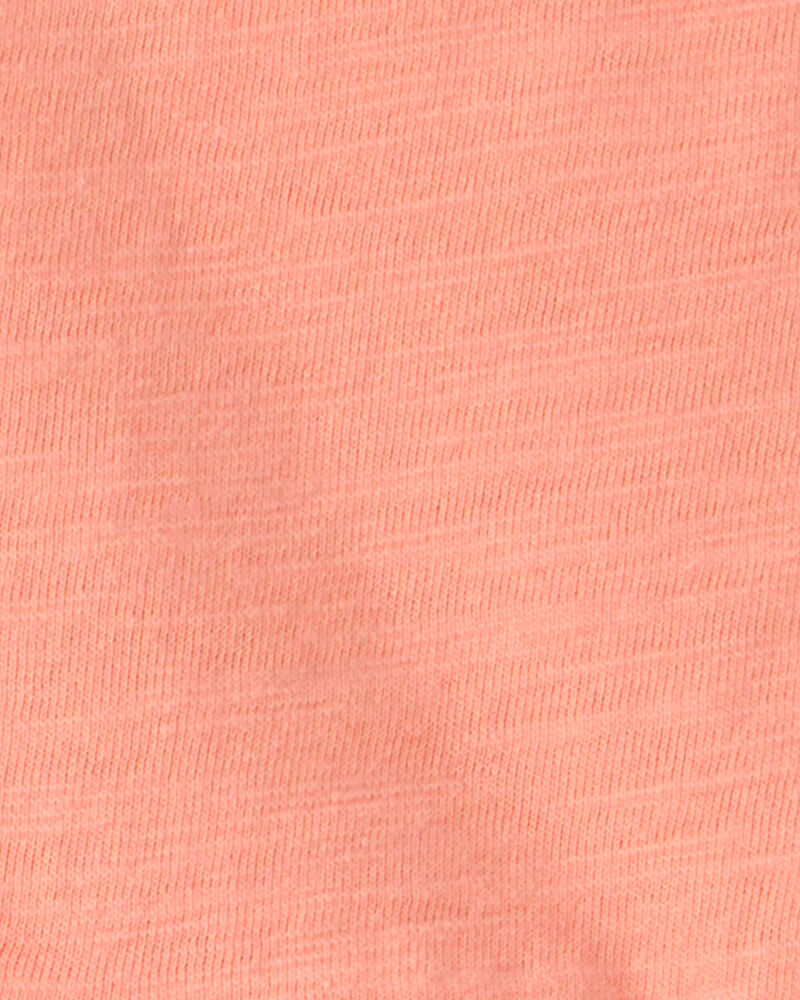 Baby Girl 2-Pack Beach Print Cotton Bubble Rompers - Orange/Ivory, image 2 of 4 slides