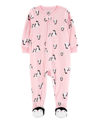 Baby 1-Piece Penguin Fleece Footie Pyjamas, image 1 of 5 slides