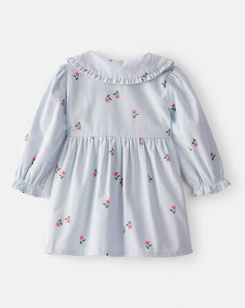 Baby Girl Corduroy Dress - Blue, 