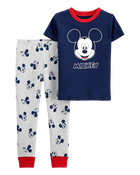 Enfant en bas âge Pyjama 2 pièces en coton ajusté, image 1 sur 3 diapositives