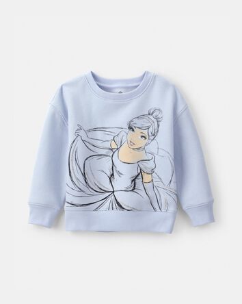 Toddler Girl Disney&copy; Cinderella Fleece Pullover Sweatshirt - Blue, 