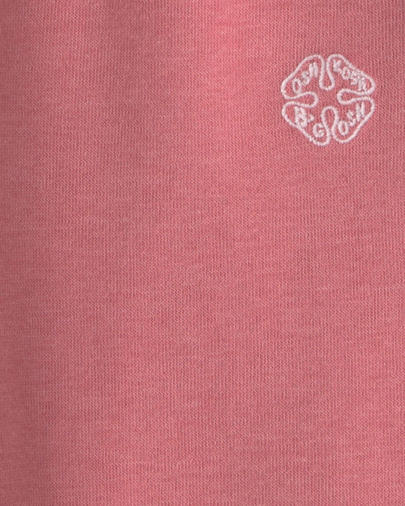 Baby Girl OshKosh Logo Fleece Drawstring Pants - Pink, image 3 of 4 slides