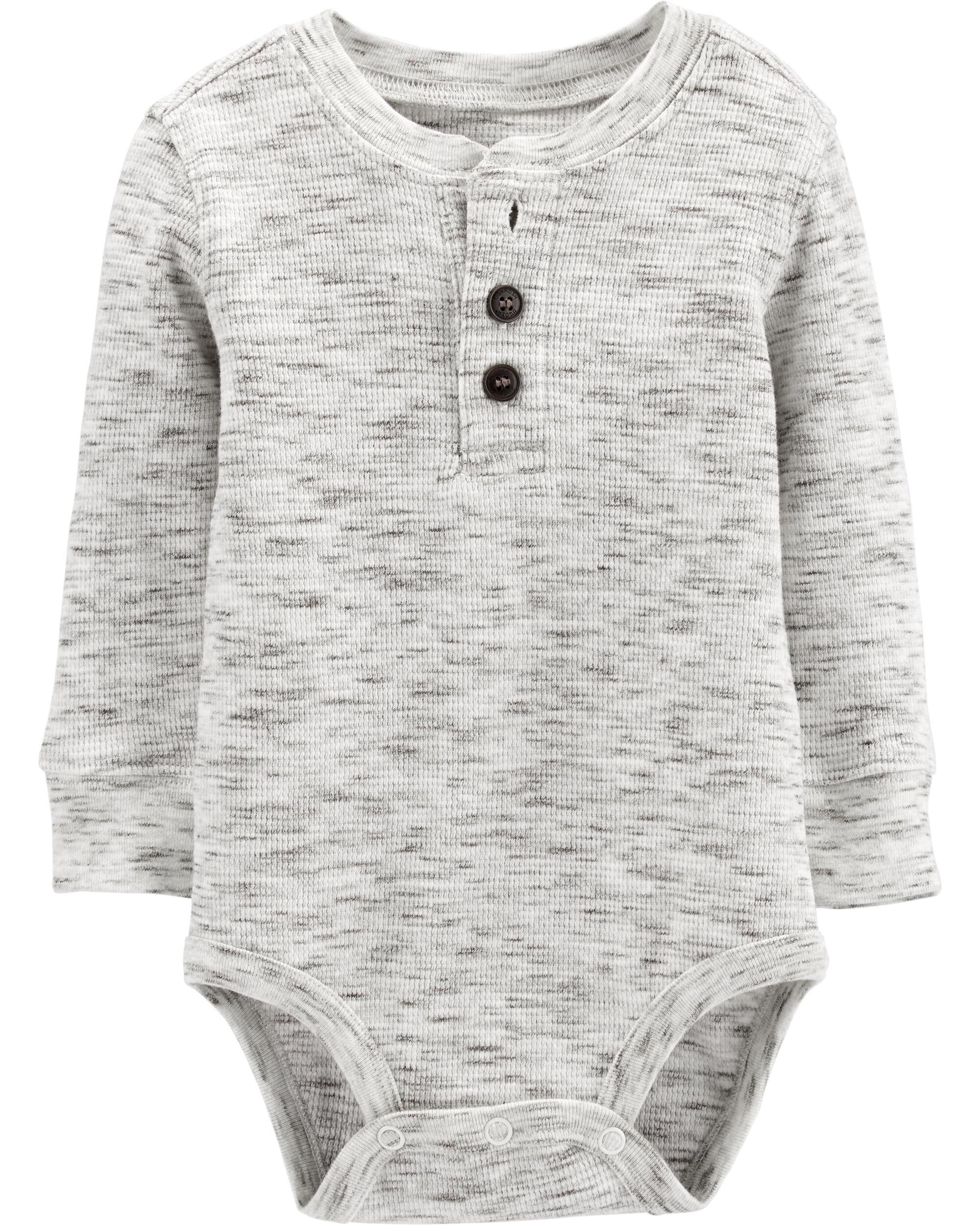 carter's henley bodysuit