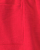 Toddler Girl French Terry Shorts - Red, image 3 of 4 slides