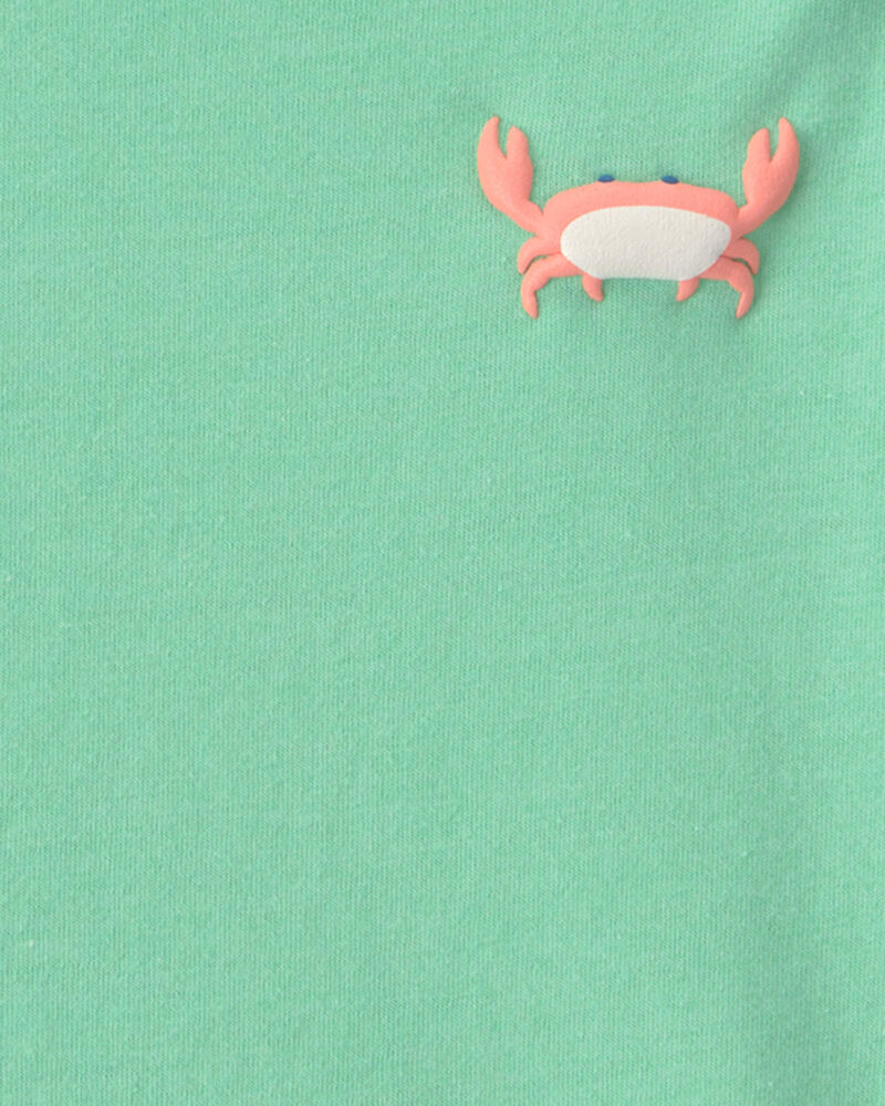 Baby Boy Crab Graphic Tee - Green, image 3 of 4 slides