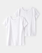 Girls 2-Pack Cotton Undershirts, image 1 of 3 slides