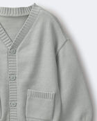 Toddler Girl Cardigan with Avenue Pockets - Light Blue, image 6 of 6 slides