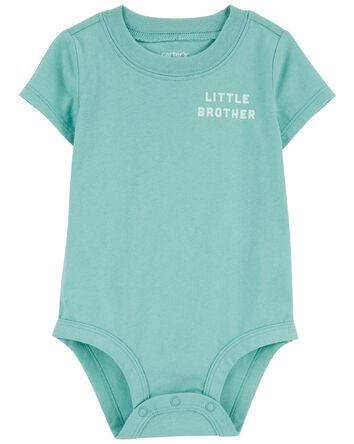Little Brother Cotton Bodysuit, 