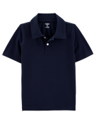 Kid Pique Uniform Polo Shirt - Navy, image 1 of 3 slides