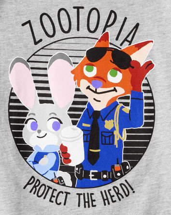 Toddler "Protect The Herd" Zootopia Short-Sleeve Graphic Tee - Grey, 