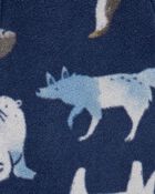 Toddler 1-Piece Arctic Animal Fleece Footie Pyjamas, image 2 of 4 slides