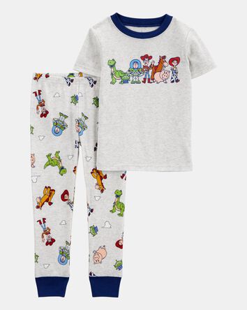 Toddler Boy Toy Story Snug Fit Cotton 2-Piece Pyjamas - Heather, 